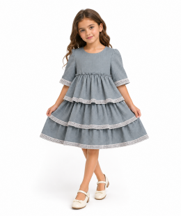فستان بنات ماركه Children صناعه اسبانيه للتفاصيل والمساعده واتس اب 0550520411
