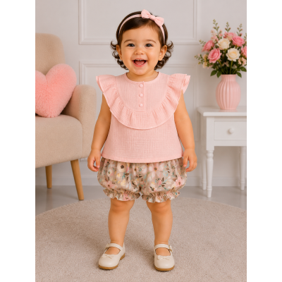 طقم مواليد بنات ماركة COCO صناعه اسبانيه