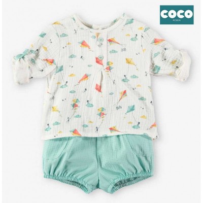 طقم مواليدبنات ماركة tutto piccolo صناعه اسبانيه