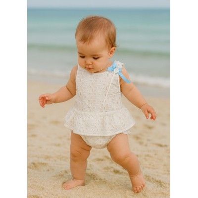 طقم مواليدبنات قطعتين مغ كولوت  ماركة Rochy صناعه اسبانيه لتفاصيل واتس اب0550520411