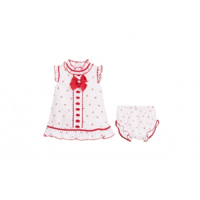 طقم فستان مواليد بنات ماركة Dolce Petit
