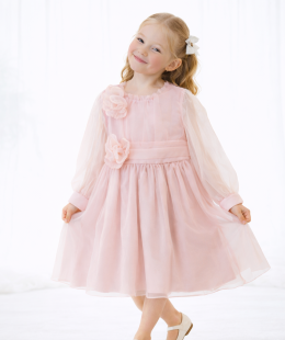 Girls’ dress, made in the USA.