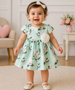 فستان مواليد  بنات ماما لوما