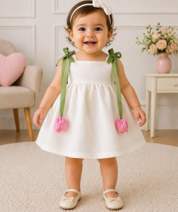 فستان مواليدبنات ماما لوما