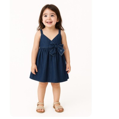 فستان مواليد بنات ماركة Le Bebe صناعه ايطالي