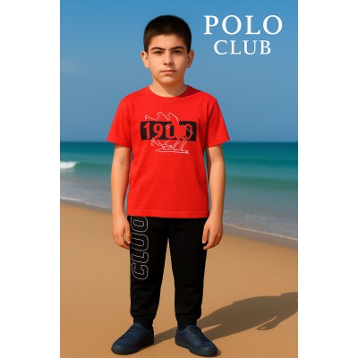 طقم أولاد 2 قطعه ماركة Poloclub صناعه ايطالي