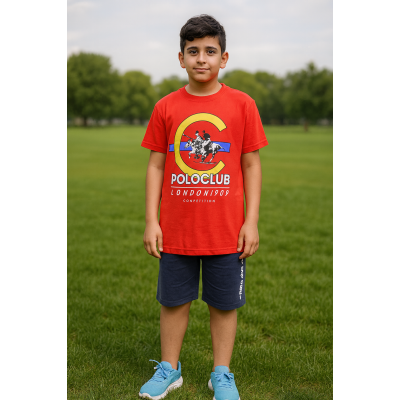طقم أولاد 2 قطعه ماركة Poloclub صناعه ايطالي