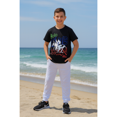 طقم أولاد 2 قطعه ماركة Poloclub صناعه ايطالي