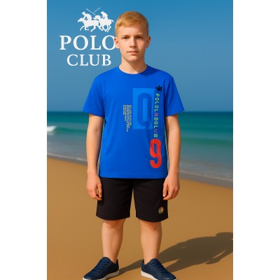طقم أولاد 2 قطعه ماركة Poloclub صناعه ايطالي	
