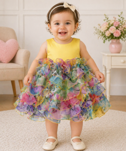 فستان بنات ماركة Loui Lous صناعة إيطالي