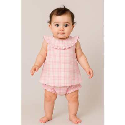 طقم مواليدبنات قطعتين مغ كولوت ماركة tutto piccolo صناعه اسبانيه لتفاصيل واتس اب0550520411