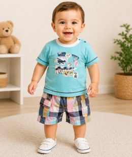 طقم مواليد اولاد ماركة  صناعه اسبانيه