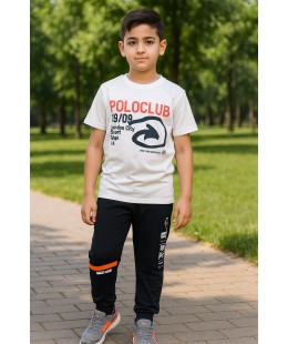طقم أولاد 2 قطعه ماركة Poloclub صناعه ايطالي للتفاصيل والمساعده واتس اب 0550520411