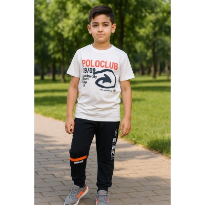 طقم أولاد 2 قطعه ماركة Poloclub صناعه ايطالي